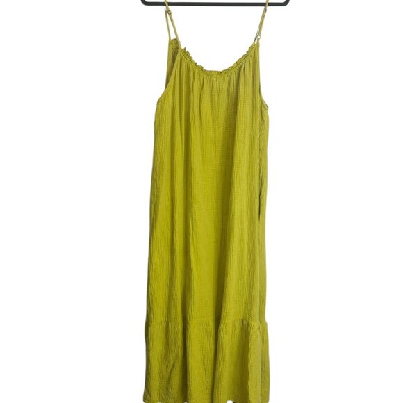 Tribal NWT Limoncello Strappy Maxi Dress Gauze Tiered Pockets Muslin Sz XXL - Picture 2 of 6